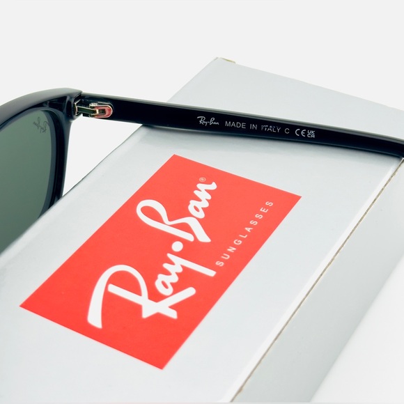 Ray-Ban Zaya Bio Based Sunglasses RB4456F Polished Black Frame Dark Grey Lenses - Picture 11 of 14